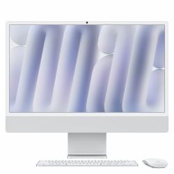 Apple iMac Apple M M4 59,7 cm [23.5] 4480 x 2520 Pixel PC All-in-one 16 GB 256 GB SSD macOS Sequoia Wi-Fi 6E [802.11ax] Argento (IMAC 24 M4 8/8/16 16GB 256GB - GE STD MM K - SILVER) - Versione Tedesca