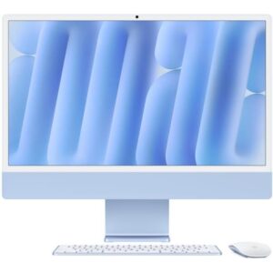Apple iMac 24 schermo retina 4.5K 256GB SSD 16GB RAM Chip M4 CPU 8-core GPU 8-core Blu (2024)