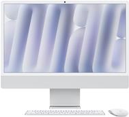 APPLE iMac Z1E2 59,62cm 23,5Zoll Standardglas M4 8C CPU/8C GPU/16C N.E. 24GB 256GB SSD Gbit Eth MM NumKey TID DE Silber (Z1E2-MWUC3D/A-078TAT)