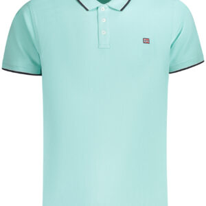 NORWAY 1963 POLO MANICHE CORTE UOMO AZZURRO