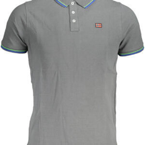 NORWAY 1963 POLO MANICHE CORTE UOMO GRIGIO