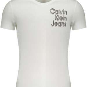 CALVIN KLEIN T-SHIRT MANICHE CORTE UOMO BIANCO