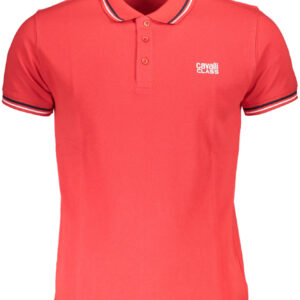 CAVALLI CLASS POLO MANICHE CORTE UOMO ROSSO