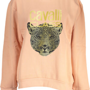 CAVALLI CLASS FELPA SENZA ZIP DONNA ROSA