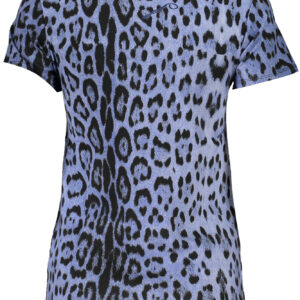 CAVALLI CLASS T-SHIRT MANICHE CORTE DONNA AZZURRO