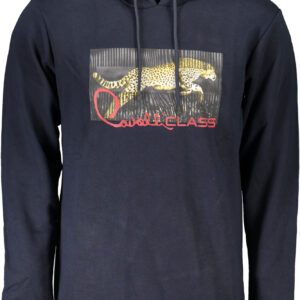CAVALLI CLASS FELPA SENZA ZIP UOMO BLU