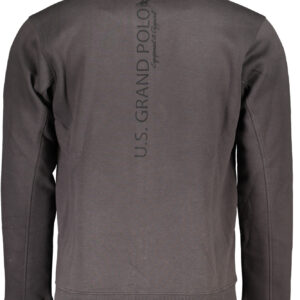 U.S. GRAND POLO FELPA CON ZIP UOMO GRIGIO