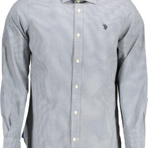 U.S. POLO CAMICIA MANICHE LUNGHE UOMO AZZURRO