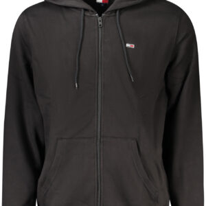 TOMMY HILFIGER FELPA CON ZIP UOMO NERO