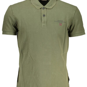 NAPAPIJRI POLO MANICHE CORTE UOMO VERDE