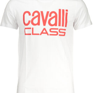 CAVALLI CLASS T-SHIRT MANICHE CORTE UOMO BIANCO
