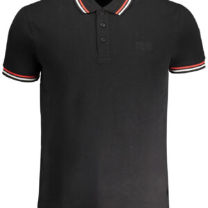 CAVALLI CLASS POLO MANICHE CORTE UOMO NERO