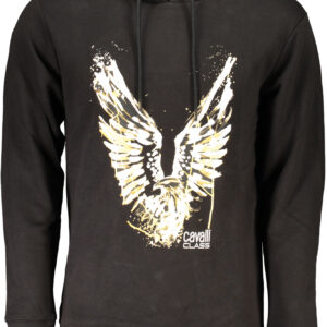 CAVALLI CLASS FELPA SENZA ZIP UOMO NERO
