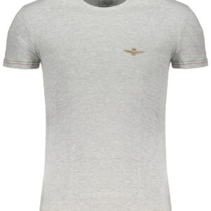 AERONAUTICA MILITARE T-SHIRT MANICHE CORTE UOMO GRIGIO