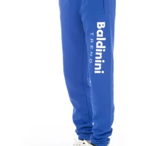 Blue Cotton Men's Sport Pant