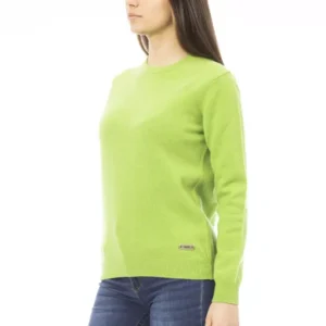 Green Cashmere Women Sweater