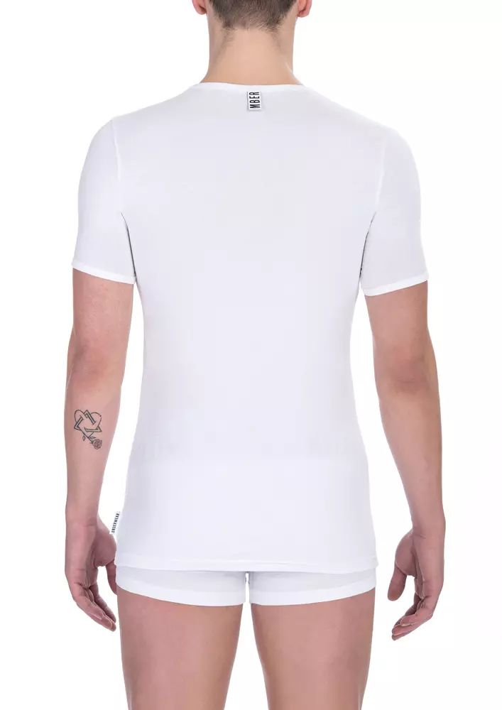 White Cotton Men T-Shirt Twin Pack