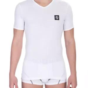 White Cotton Men's T-Shirt