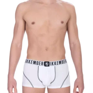 White Cotton Men's Underwear Trunk Set