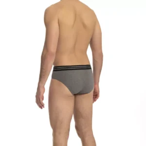Gray Cotton Men Brief