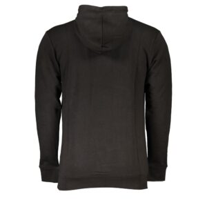 Black Cotton Men Sweater