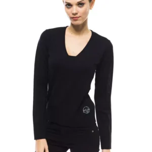 Blue Wool Women Sweater