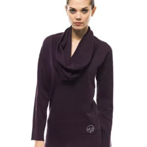 Purple Wool Women Sweater
