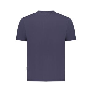 Blue Cotton Men T-Shirt