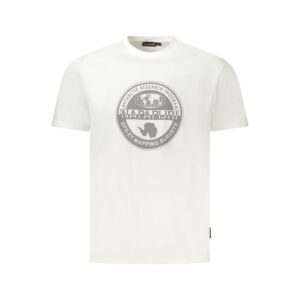 White Cotton Men T-Shirt