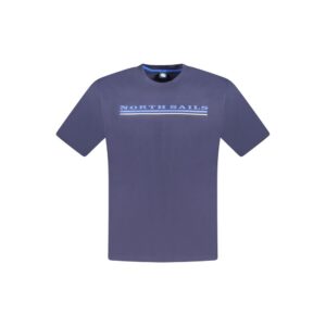 Blue Cotton Men T-Shirt