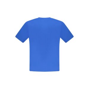 Blue Cotton Men T-Shirt
