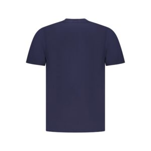 Blue Cotton Men T-Shirt