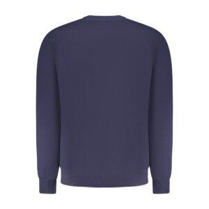 Blue Cotton Men Sweater
