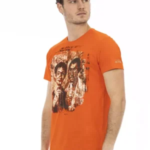 Orange Cotton Men's T-Shirt