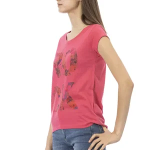 Multicolor Cotton Women T-Shirt