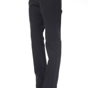 Blue Cotton Women's Pant