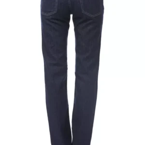 Blue Cotton Women Jeans