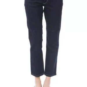 Blue Cotton Women's Capri Jeans