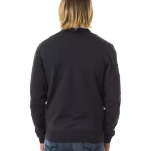 Gray Merino Wool Men Sweater