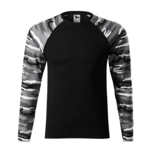 Malfini Camouflage LS M T-shirt MLI-16632 grigio mimetico