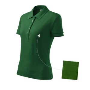 Polo Malfini Cotton W MLI-21306 verde bottiglia