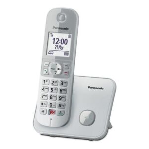 Panasonic KX-TG6851JTS Cordless DECT Display 1.8'' Blocco Chiamate ID Vivavoce Argento