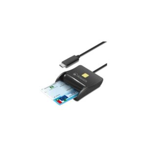 Atlantis P005-smartcr-c Lettore Smart Card Reader per Cns-crs-ts Firma Digitale Fascicolo Sanitario Siti Governativi Type-C 10cm