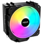 Noua Arcade ARGB Dissipatore di Raffreddamento per CPU TDP 180W 6 Tubi di Calore a Contatto Diretto e Ventola PWM Indirizzabile da 120mm Compatibile con Intel 1200 115x 1366 AMD AM5 AM4 AM3 AM2