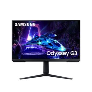 Samsung LS27DG300EUXEN Monitor Gaming Odyssey G3 27'' Full HD (1920 x 1080), 16:9, 180Hz, 1ms, pannello IPS, AMD FreeSync, modalita' Eye Saver, Flicker Free), nero