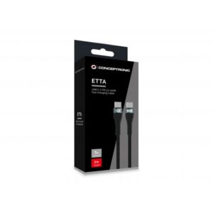 Conceptronic ETTA01B20 Cavo Usb Usb 2.0 2mt Usb C Nero