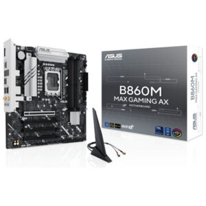 ASUS B860M MAX GAMING AX Scheda Madre micro ATX DDR5 Wi-Fi 6 LGA 1851 Intel B860