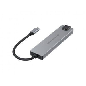 Conceptronic DONN29G Docking Station USB-C 3.2 Gen2 HDMI 4K Ethernet LAN Grigio Alluminio