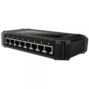 Cudy GS108D Switch Ethernet 8 porte Gigabit 10-100-1000 Mbps Nero Plug and Play Rete LAN