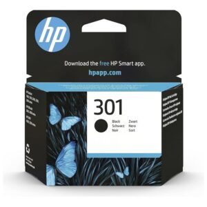 HP 301 CH561EE Cartuccia Originale, da 190 Pagine, Compatibile con le Stampanti a Getto di Inchiostro HP DeskJet 1050, 2540 e 3050, OfficeJet 2620 e 4630, ENVY 4500 e 5530, Nero